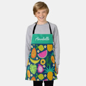 Exotische tropische Früchte Custom Koch Kids Schürze (Getragen)