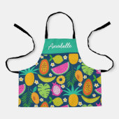 Exotische tropische Früchte Custom Koch Kids Schürze (Vorderseite)
