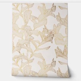 Exotische tropische goldene Linien Illustration. Tapete