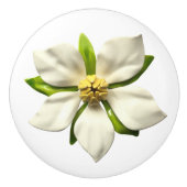 Exotische tropische Magnolia-Blossom Hochzeitsfeie Keramikknauf (Vorderseite)