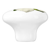 Exotische tropische Magnolia-Blossom Hochzeitsfeie Keramikknauf (Seitenansicht)