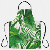 Exotische tropische natürliche grüne Blätter Schürze (Vorderseite)