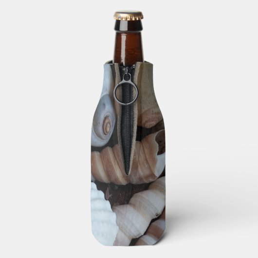 Exotische tropische Sommer-Muscheln Fotografie Flaschenkühler (Flasche Rückseite)