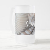 Exotische tropische Sommer-Muscheln Fotografie Mattglas Bierglas (Vorderseite Links)