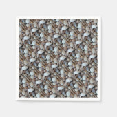 Exotische tropische Sommer-Muscheln Fotografie Serviette (Vorderseite)