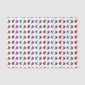 Exotische tropische Sommerpalmen Blätter Muster Seidenpapier (Vorderseite)