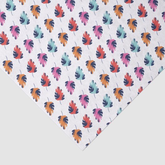 Exotische tropische Sommerpalmen Blätter Muster Seidenpapier (Ausschnitt)