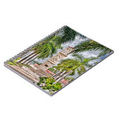 Exotische Tropische Uhrturmpalmen Notizblock (Linke Seite)