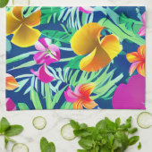 Exotische und kühne tropische Florale Geschirrtuch (Gefaltet)