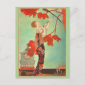 Exotische Vintage Malerei Postkarte (Vorderseite)