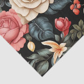 Exotische Vintage tropische Blume Seidenpapier (Ausschnitt)