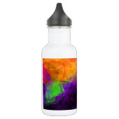 Exotische violette Kunst Trinkflasche (Links)