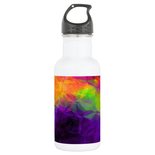 Exotische violette Kunst Trinkflasche (Vorderseite)