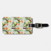 Exotische Vögel auf Spitze Gepäckanhänger (Vorderseite horizontal)