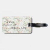 Exotische Vögel auf Spitze Gepäckanhänger (Rückseite horizontal)