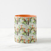 Exotische Vögel auf Spitze Tasse (Zentrum)