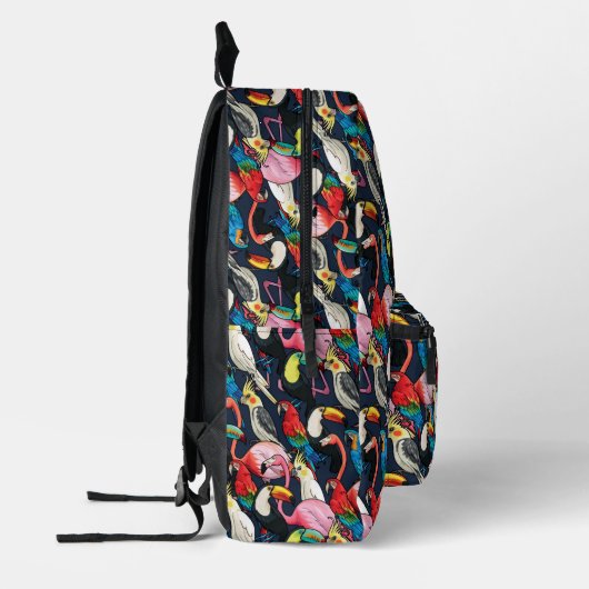 Exotische Vögel Bedruckter Rucksack (Links)