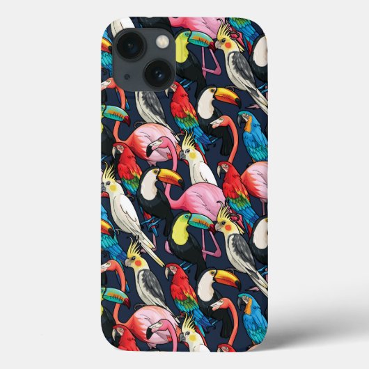 Exotische Vögel Case-Mate iPhone Hülle (Rückseite)