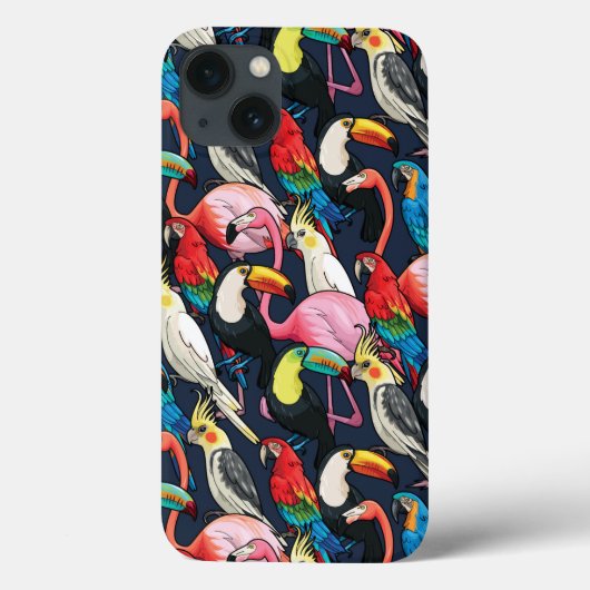 Exotische Vögel Case-Mate iPhone Hülle (Rückseite)
