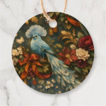 Exotische Vögel Fantasy Antique Botanik