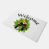 Exotische Vögel Fußmatte (Schrägansicht)