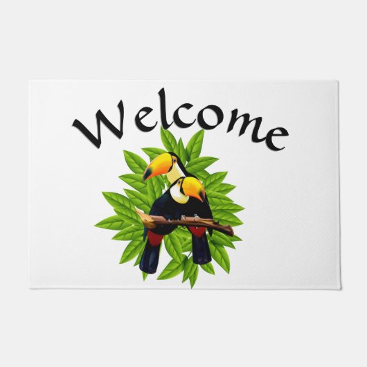 Exotische Vögel Fußmatte (Vorderseite)