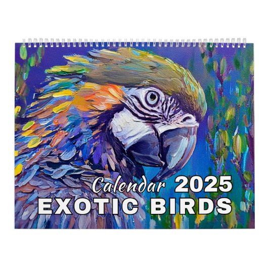 Exotische Vögel Kalender (Titelbild)