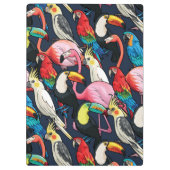 Exotische Vögel Klemmbrett (Rückseite)