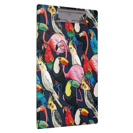 Exotische Vögel Klemmbrett (Rechts)