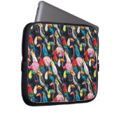 Exotische Vögel Laptopschutzhülle (Vorne Rechts)