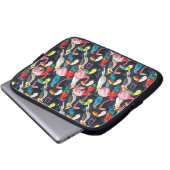 Exotische Vögel Laptopschutzhülle (Vorne Knopf)
