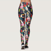 Exotische Vögel Leggings (Rückseite)