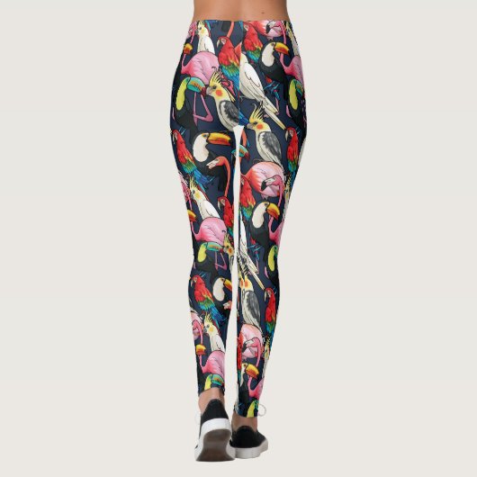 Exotische Vögel Leggings (Rückseite)