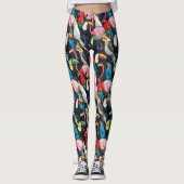 Exotische Vögel Leggings (Vorderseite)