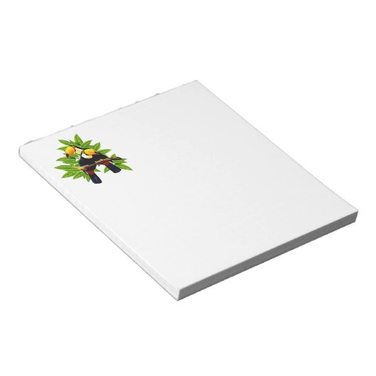 Exotische Vögel Notizblock (angewinkelt)