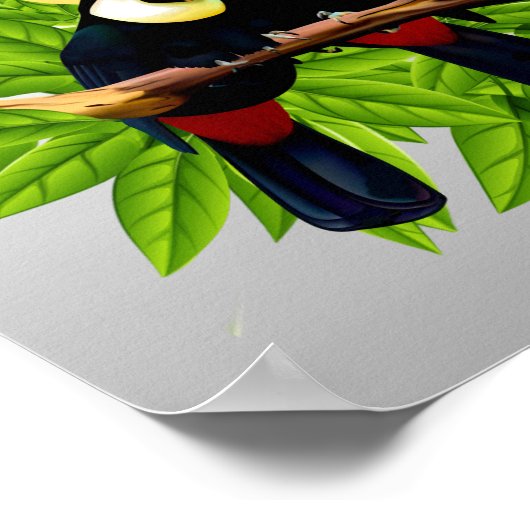 Exotische Vögel Poster (Ecke)