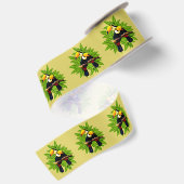 Exotische Vögel Satinband (Rückseite)