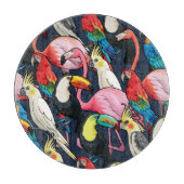 Exotische Vögel Schneidebrett (Vorderseite)