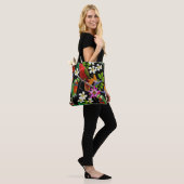 Exotische Vögel Schöne Blume Muster Tasche (Am Model)