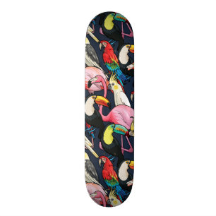 Exotische Vögel Skateboard