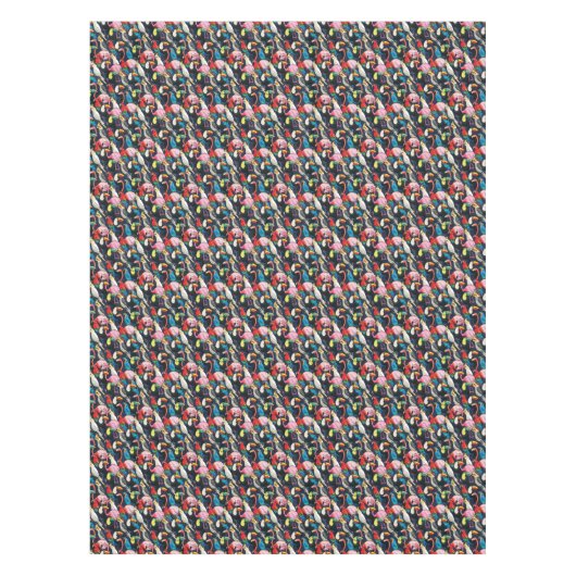 Exotische Vögel Tischdecke (Vorderseite)