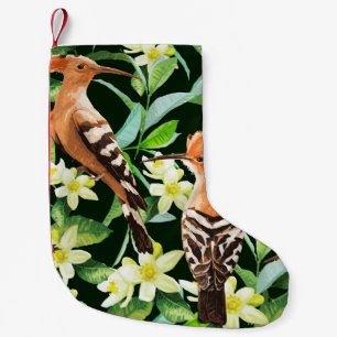 Exotische Vögel: Tropische Vintage Printwerbung Kleiner Weihnachtsstrumpf