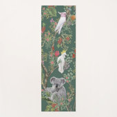 Exotische Vögel und grüner Koala Bären-Yoga-Mat Yogamatte (Vorderseite)