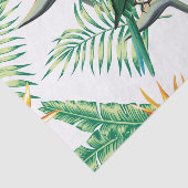 Exotische Vögel und orangefarbene Blume Seidenpapier (Ausschnitt)