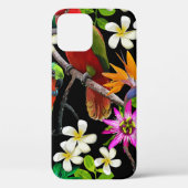 exotische Vögel und wunderschöne Blume Case-Mate iPhone Hülle (Rückseite)