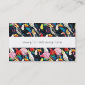 Exotische Vögel Visitenkarte (Rückseite)