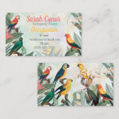 Exotische Vögel Visitenkarte (Vorne/Hinten)