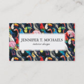 Exotische Vögel Visitenkarte (Vorderseite)