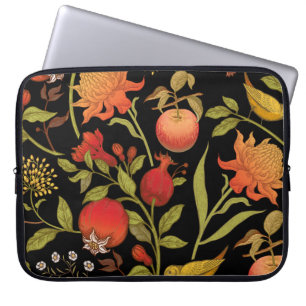 Exotische Vogelarten Blume Vintage Illustration Laptopschutzhülle