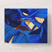 Exotische Wälder All In One Einladung (Rückseite)